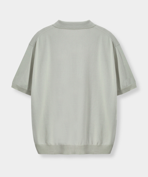 © EVERYONE’S SUMMER WOOL HALF KNIT_COLLAR/ROUND 8 COLOR