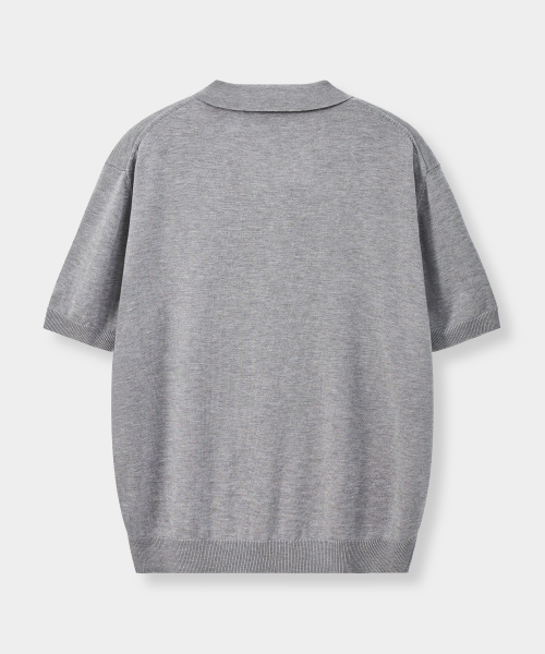 © EVERYONE’S SUMMER WOOL HALF KNIT_COLLAR/ROUND 8 COLOR