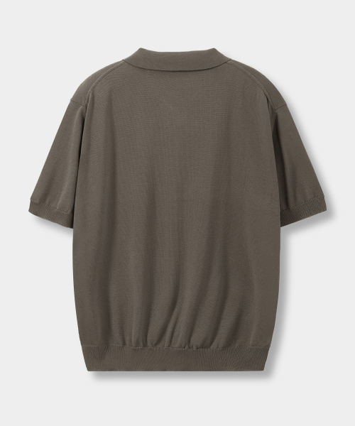 © EVERYONE’S SUMMER WOOL HALF KNIT_COLLAR/ROUND 8 COLOR