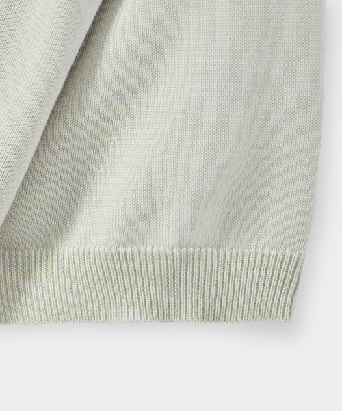 © EVERYONE’S SUMMER WOOL HALF KNIT_COLLAR/ROUND 8 COLOR