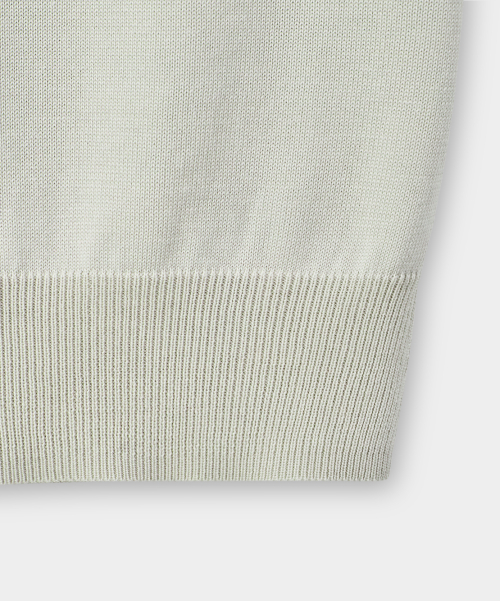 © EVERYONE’S SUMMER WOOL HALF KNIT_COLLAR/ROUND 8 COLOR