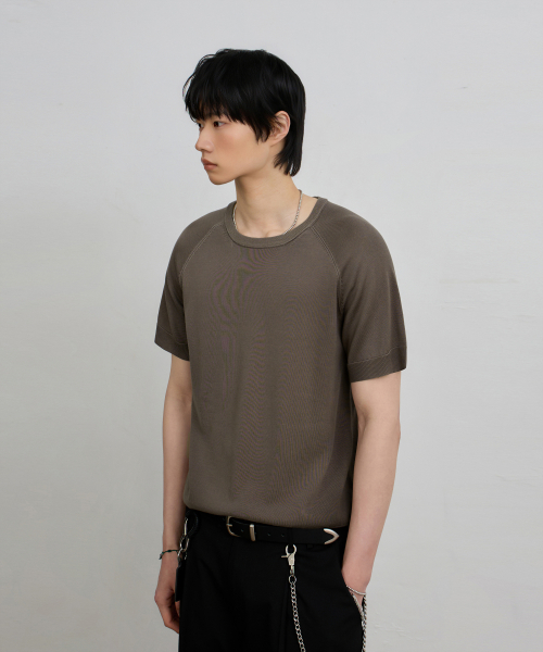 © EVERYONE’S SUMMER WOOL HALF KNIT_COLLAR/ROUND 8 COLOR