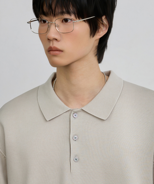 © EVERYONE’S SUMMER WOOL HALF KNIT_COLLAR/ROUND 8 COLOR