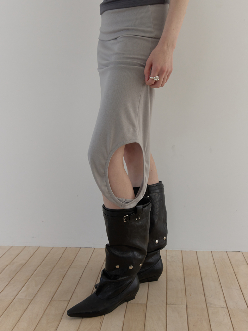 MULTI BUTTON BOOTS (BLACK)