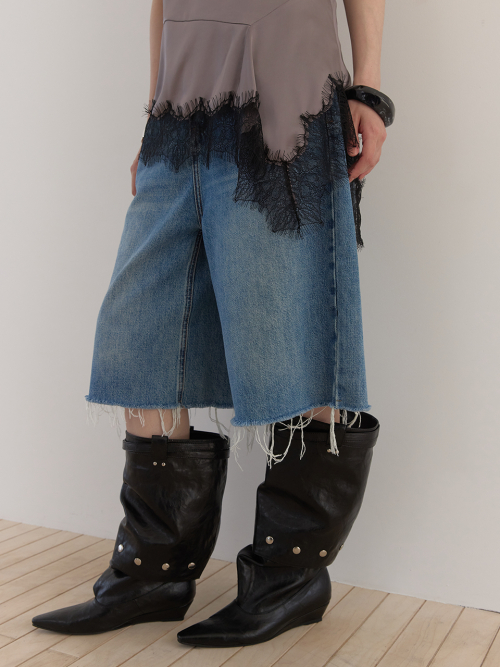 MULTI BUTTON BOOTS (BLACK)