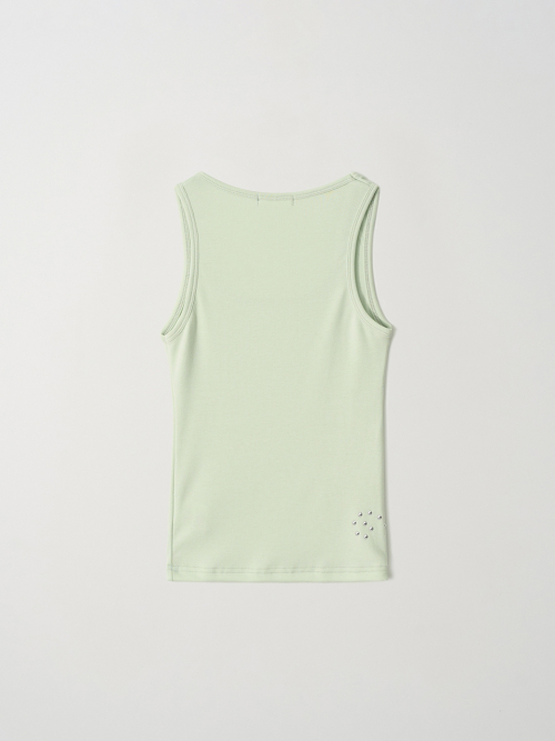 SUNRISE STUD SLEEVELESS (LIME)