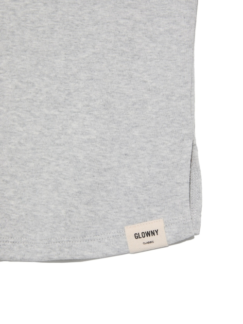 G SLIT SLEEVELESS TOP (MELANGE GRAY)