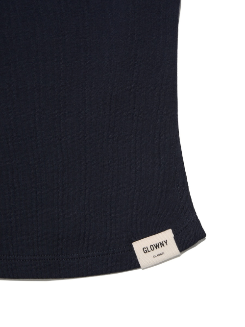 G SLIT SLEEVELESS TOP (NAVY)