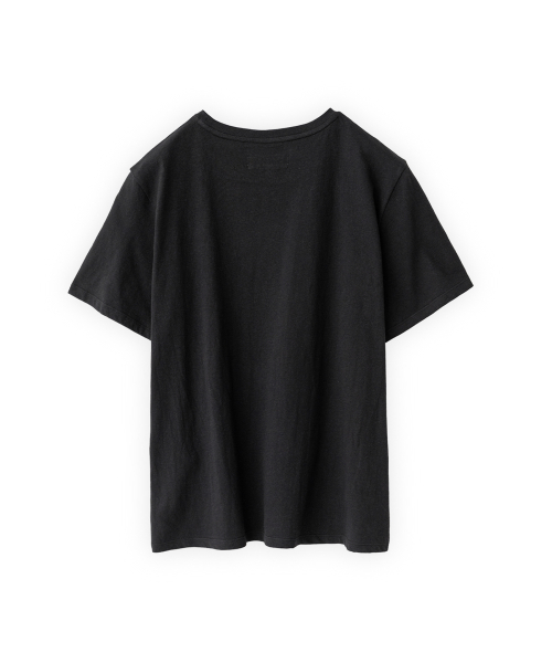W Round Easy T Shirt, Black