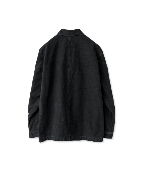 Washed Work Jacket, Black