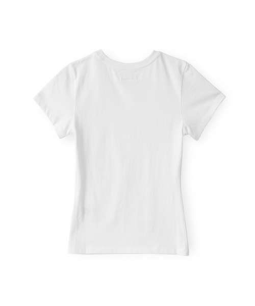W Essential T Shirt, Ivory