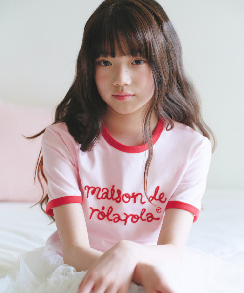 KIDS MAISON DE ROLA RINGER T-SHIRT PK+RD