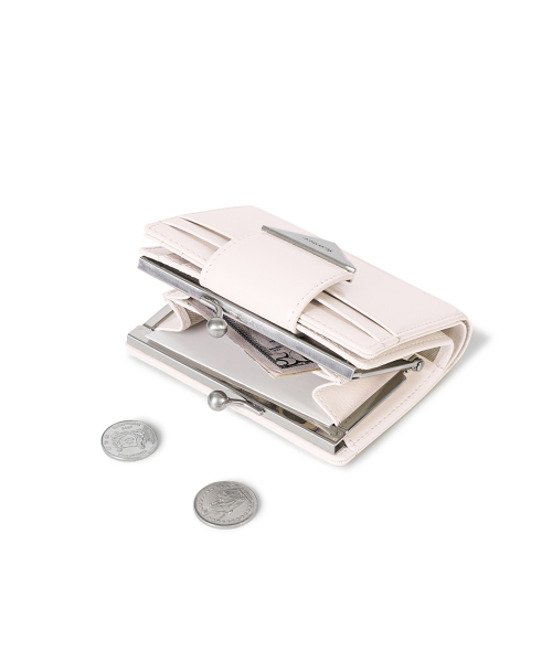 CRINKLE TRIANGLE FRAME BRIDGE WALLET - BLOSSOM