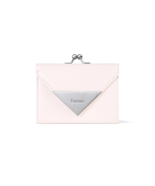 CRINKLE TRIANGLE FRAME WALLET - BLOSSOM