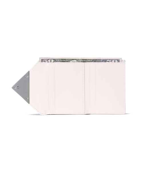 CRINKLE TRIANGLE FRAME WALLET - BLOSSOM