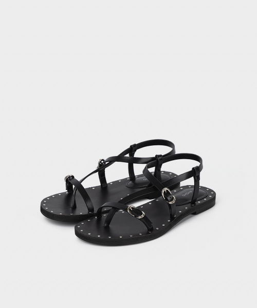 림 스터드 그릭 샌들 3color