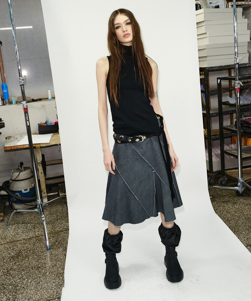 City Buckle Slouch Rain Boots 2 colors