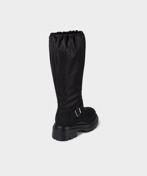 City Buckle Slouch Rain Boots 2 colors