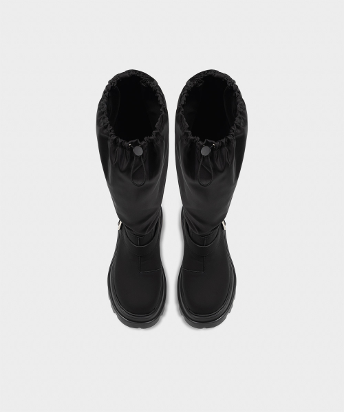 City Buckle Slouch Rain Boots 2 colors