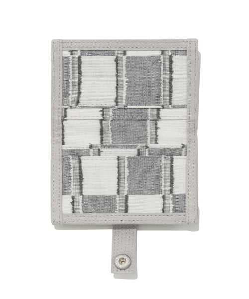 TCM check button card wallet (grey)