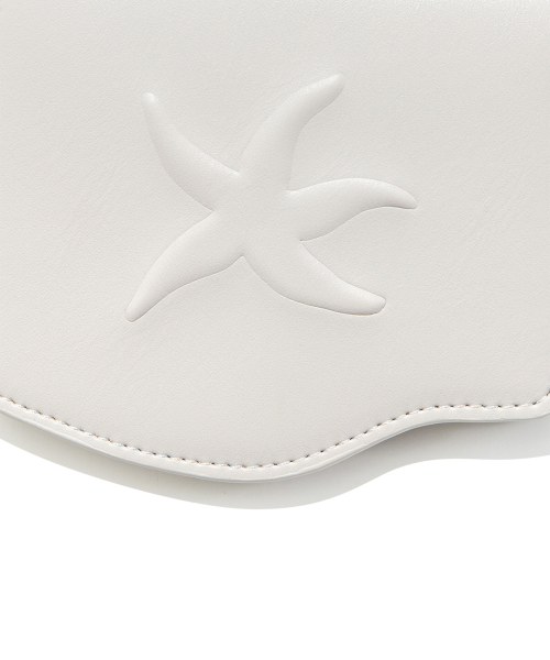 TCM embossed starfish wave wallet (light grey)