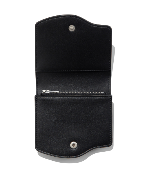 TCM embossed starfish wave wallet (black)