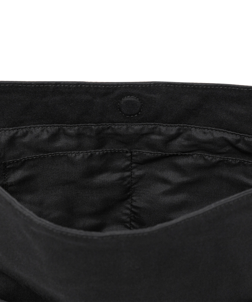 TCM stitch washed cross bag (black)
