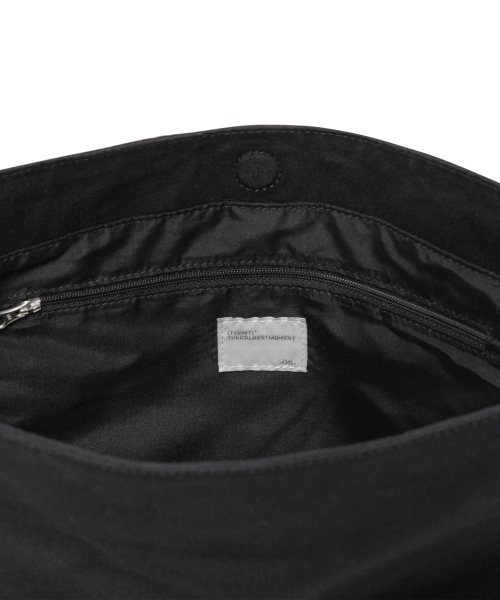 TCM stitch washed cross bag (black)