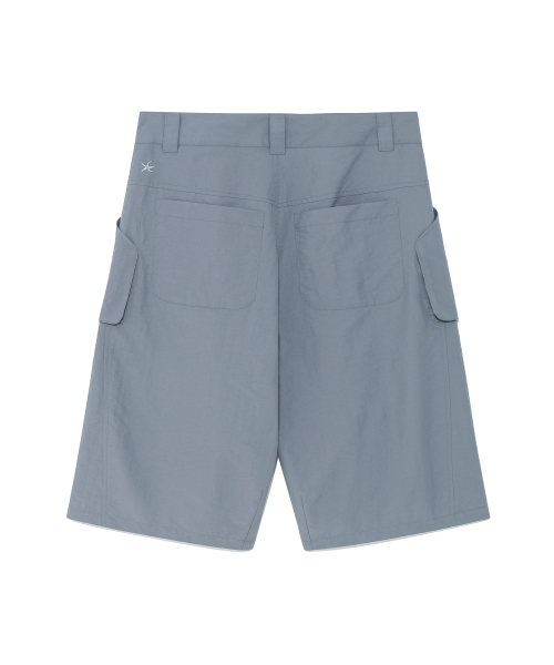 TCM pocket panel half pants (blue grey)