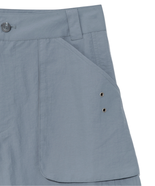 TCM pocket panel half pants (blue grey)