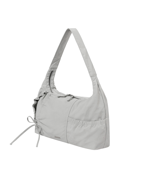 String shirring bag GREY