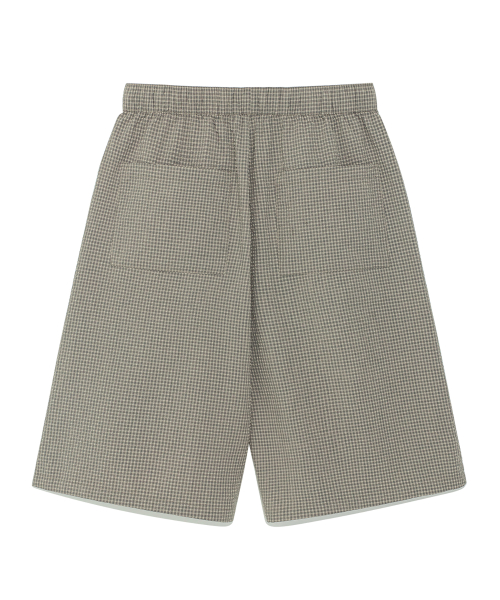 TCM mini logo relaxed half pants (khaki)