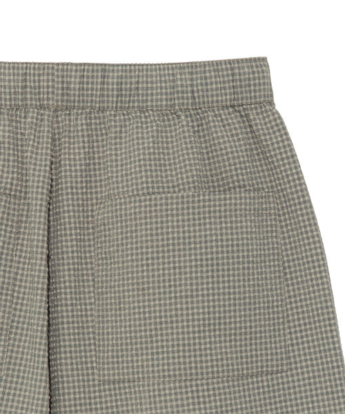TCM mini logo relaxed half pants (khaki)