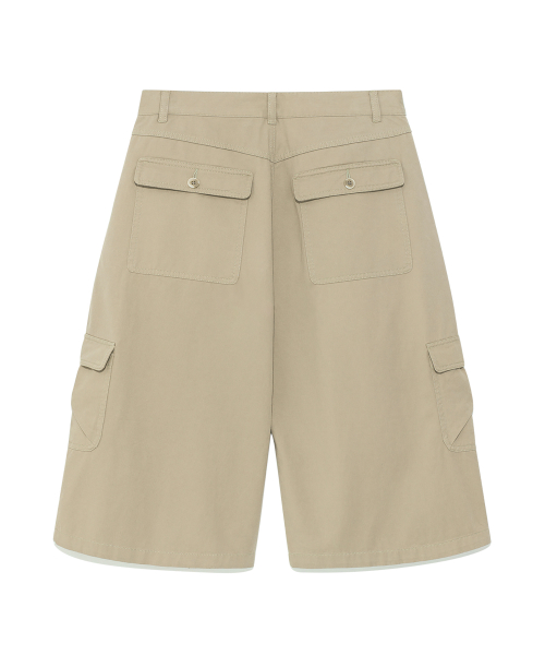 TCM easy cargo below-knee pants (beige)