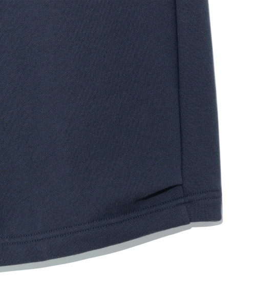TCM zigzag stitch half sweat pants (navy)