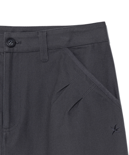 TCM folding button pants (charcoal)