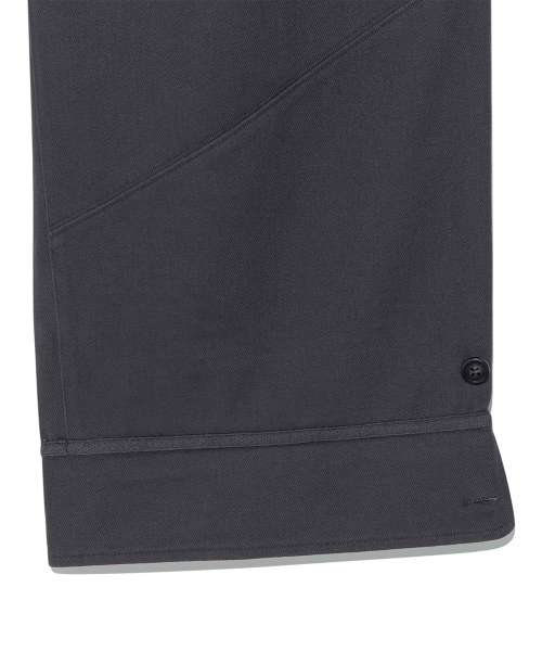 TCM folding button pants (charcoal)
