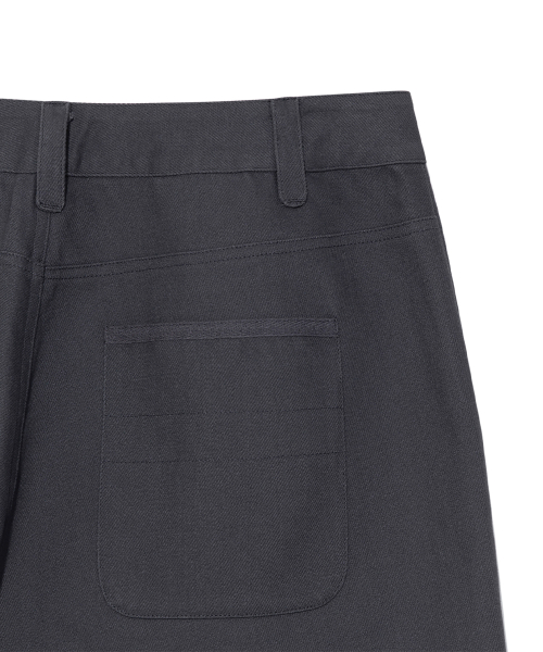 TCM folding button pants (charcoal)