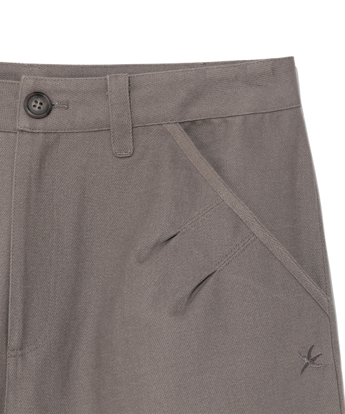 TCM folding button pants (brown)