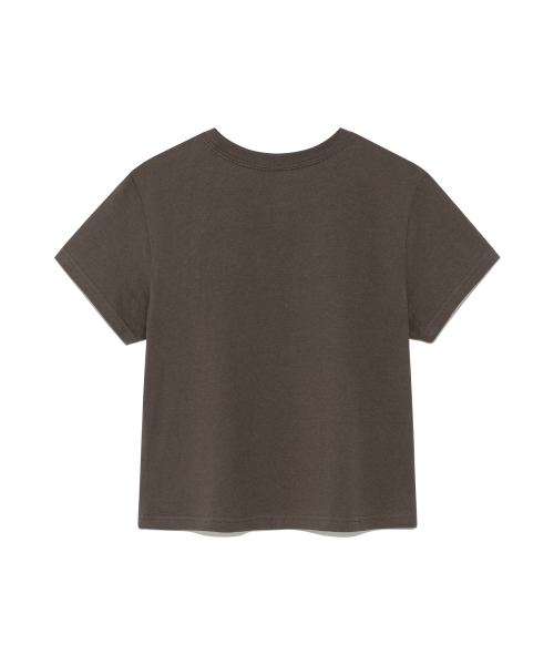 (w) TCM vintage starfish crop T (brown)