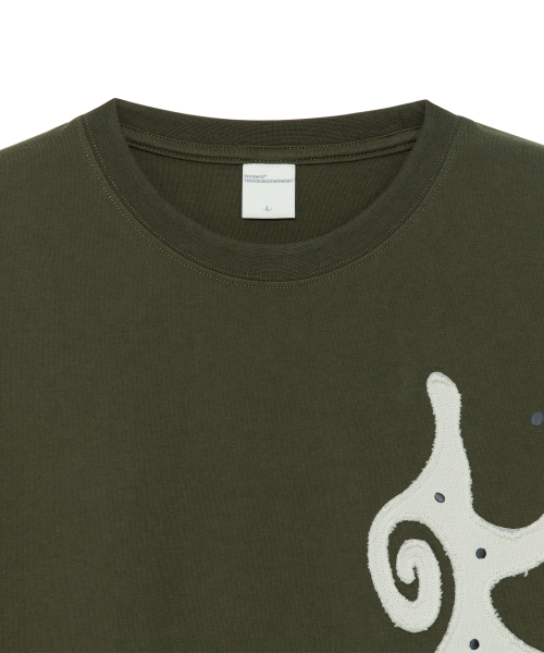 TCM sun patch T (khaki)
