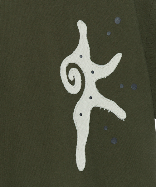 TCM sun patch T (khaki)