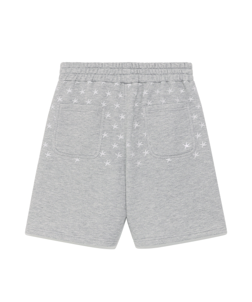 TCM starfish pattern half sweat pants (melange grey)
