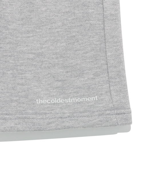 TCM starfish pattern half sweat pants (melange grey)