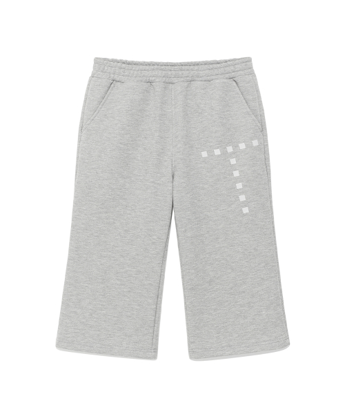 (w) TCM capri sweat pants (melange grey)