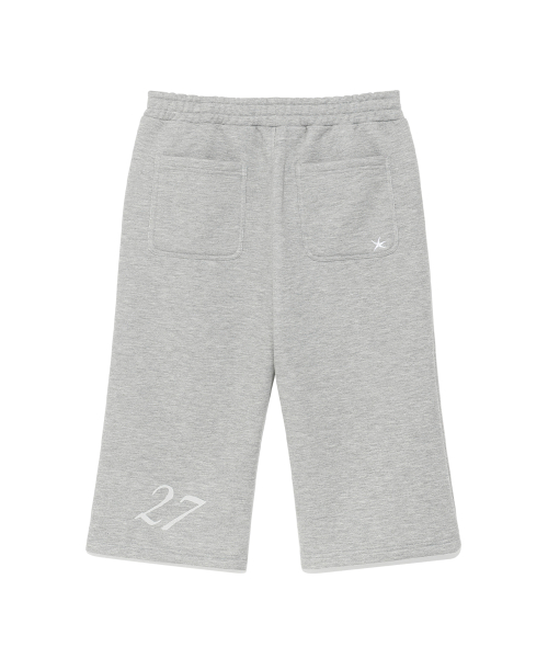 (w) TCM capri sweat pants (melange grey)