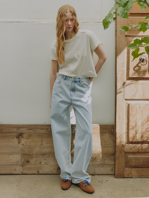 Twinkle Semi-Wide Denim Pants MU2633DN303M