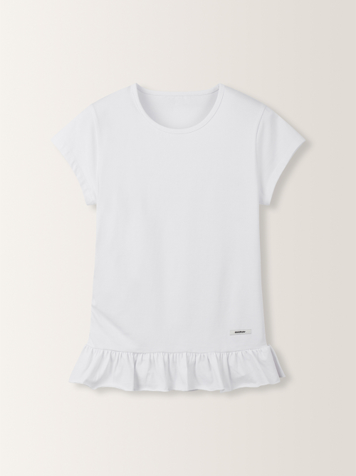 Frill Short Sleeved Slim T-Shirt MU2633TS304M
