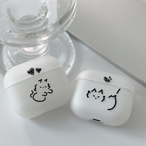 똥 고양이 에어팟 버즈 케이스