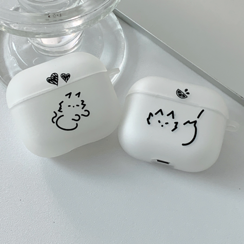 똥 고양이 에어팟 버즈 케이스